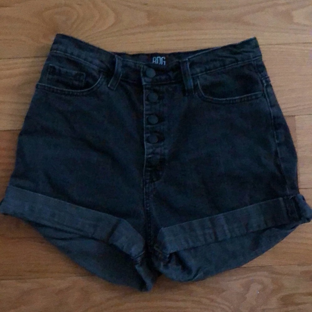 Urban Outfitters Denim Shorts BDG Mom High Rise Black Jeans